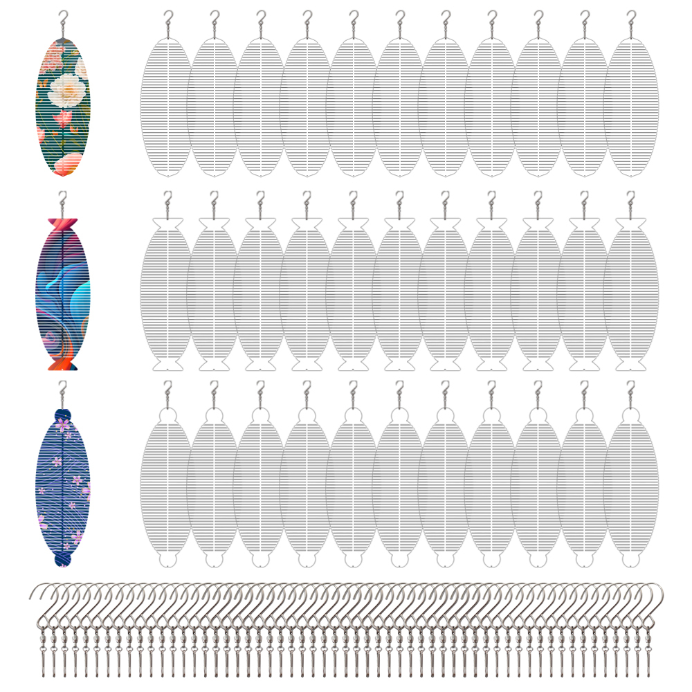 Customized Blank Sublimation Aluminum Wind Spinner Double-sides Printable Wind Chime