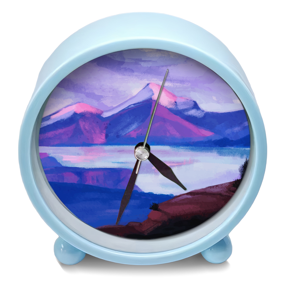 DIY Sublimation Alarm Clock with Stand - Plastic Heat Transfer Blank Desktop Clock Easy to Read Digital Clock with 6 Color Option