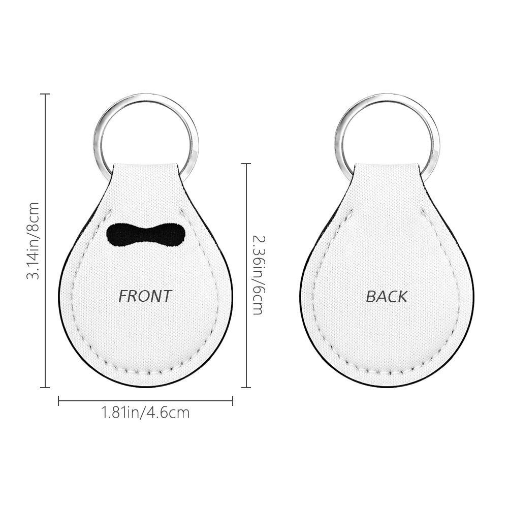DIY Sublimation Blanks Keychain - Personalized Heat Transfer Neoprene Coin Bag Keyring Lipstick Wristlet Keychain