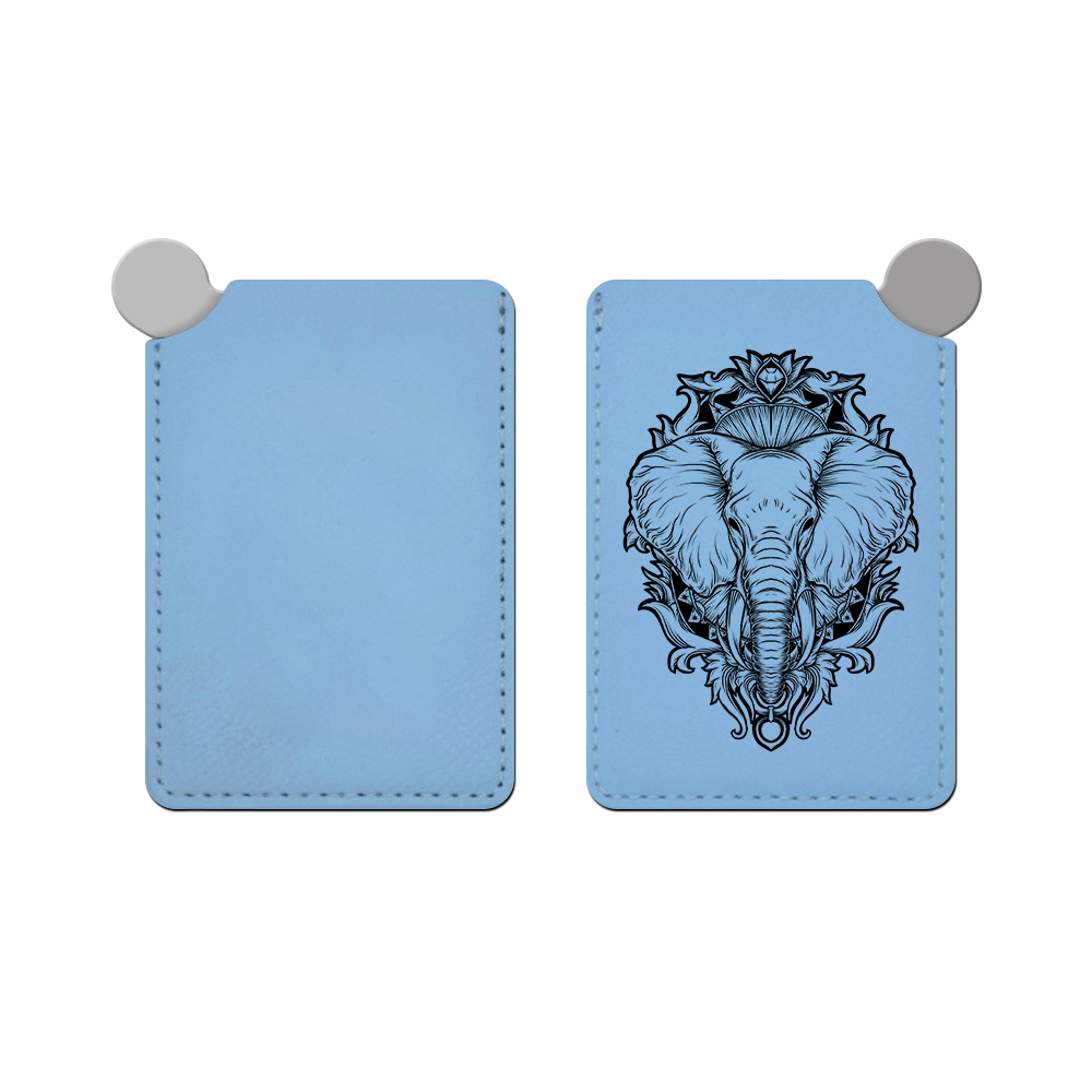 Wholesale Custom Metal Laser Engraving Mirror Card - Single-Sided Printable Business Card Holder for Work Party Supplies