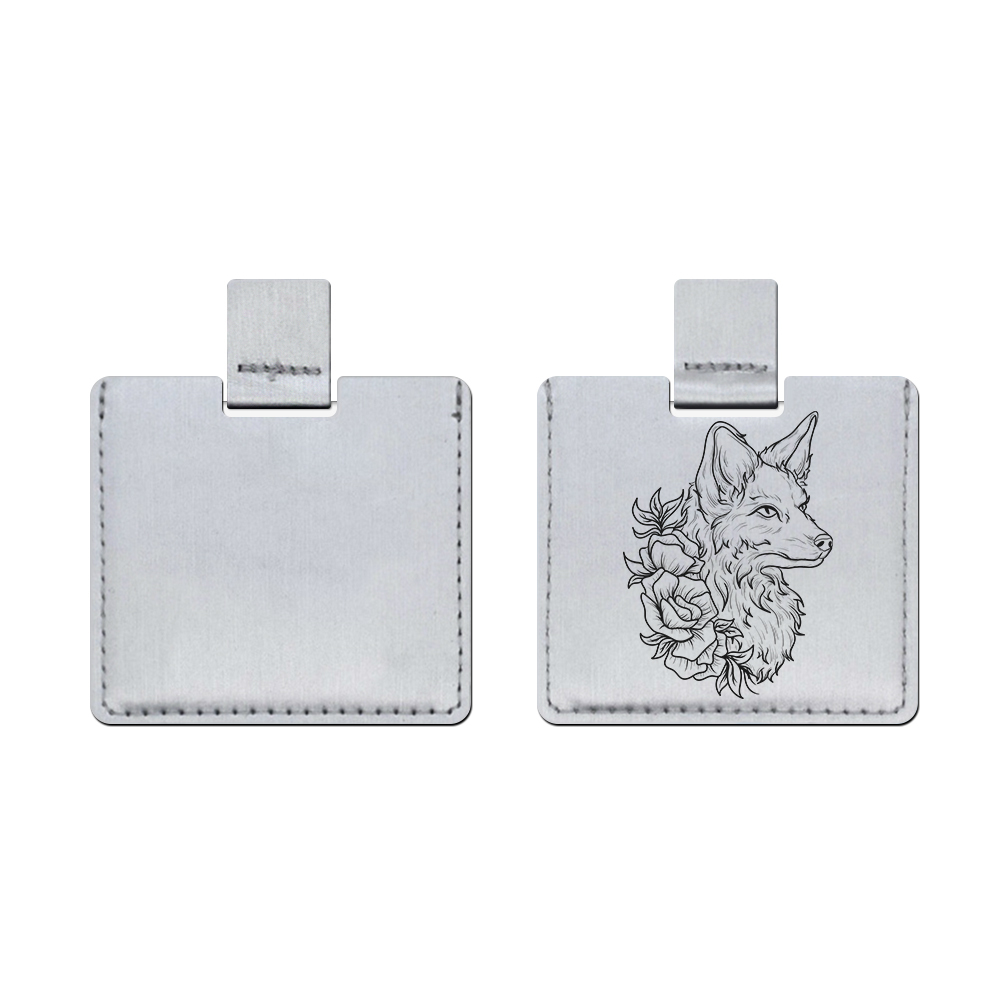 Wholesale Custom Metal Laser Engraving Mirror Card - Single-Sided Printable Business Card Holder for Work Party Supplies
