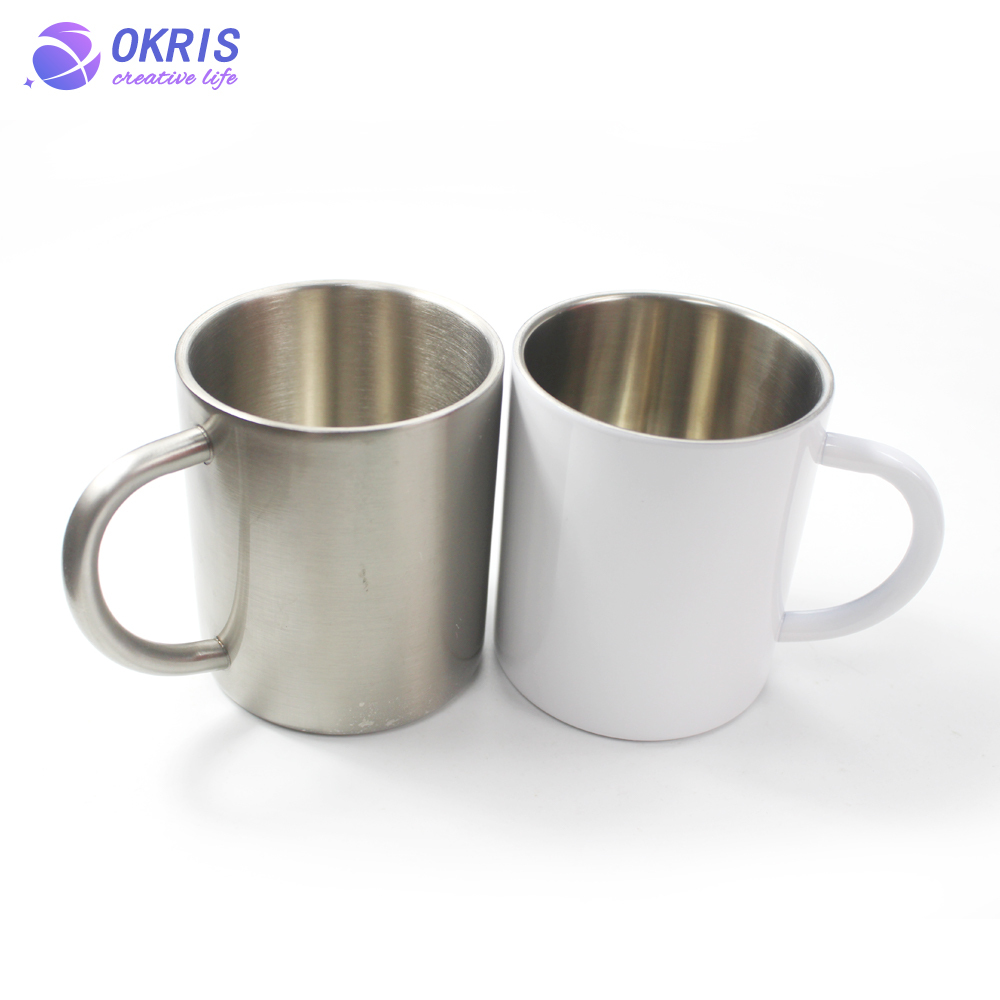 Wholesale Stainless Steel Sublimation Blank Mug Customizable Drinking Cups Coffee Mug