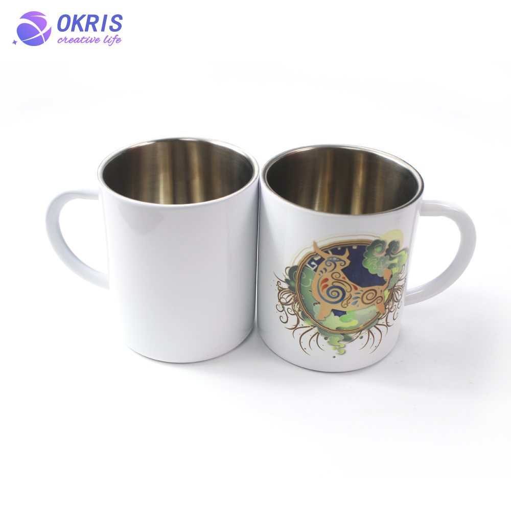 Wholesale Stainless Steel Sublimation Blank Mug Customizable Drinking Cups Coffee Mug