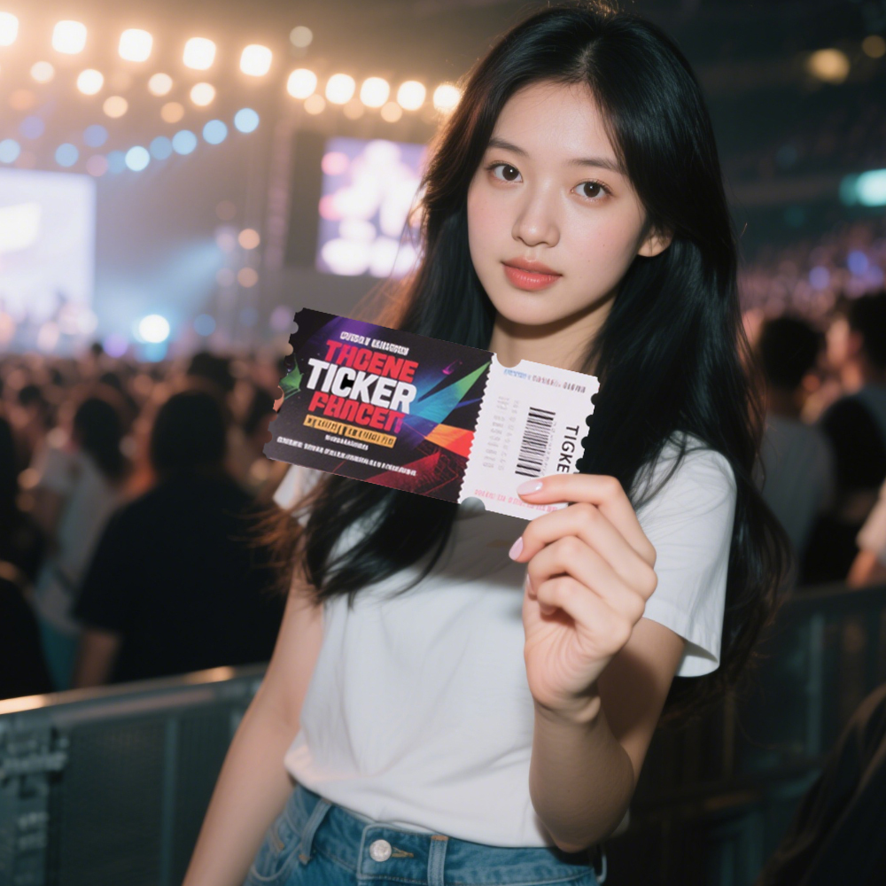 Wholesale Sublimation Blank PET Ticket - Double Sided Heat Transfer Music Event Card for DIY Concert & Party Projects