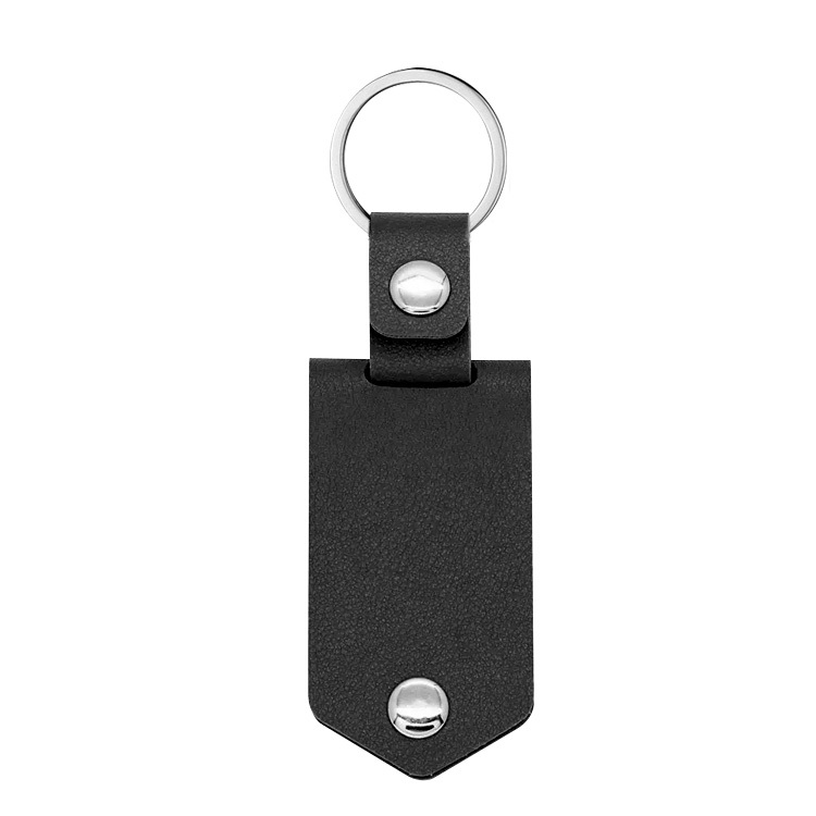 blank sublimation leather case photo frame keychain diy laser leather cover inside photo keyring with four colors