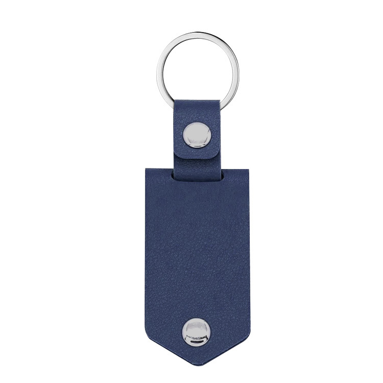 blank sublimation leather case photo frame keychain diy laser leather cover inside photo keyring with four colors
