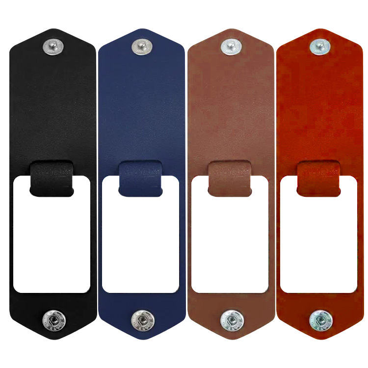 blank sublimation leather case photo frame keychain diy laser leather cover inside photo keyring with four colors