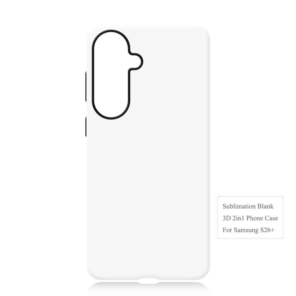 Customizable Sublimation 3D 2in1 Phone Case for Samsung S26 Edge Double Layer DIY Phone Cover For Samsung Galaxy S26 Pro/S26 Ultra