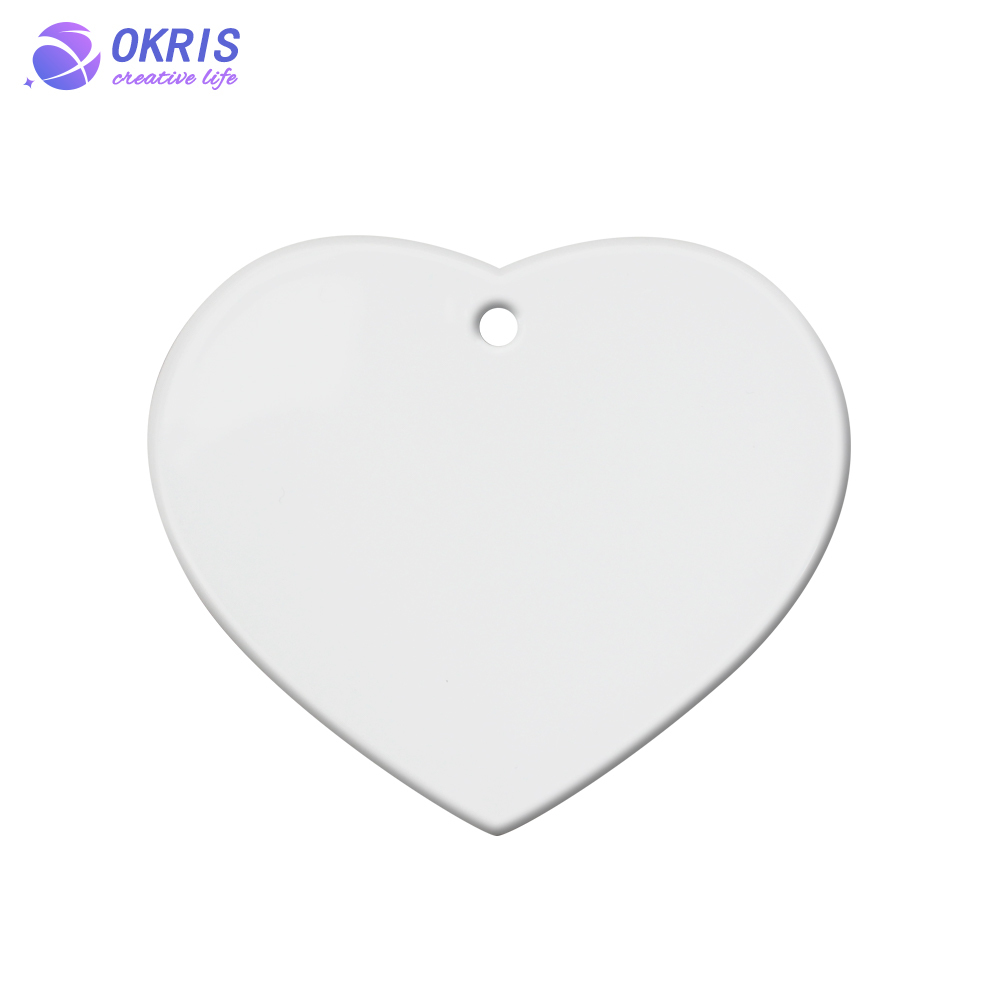 DIY Sublimation Christmas Polymer Ornament Double Sided Printing Xmas Pendant Personalized Holiday Decoration Sublimation Christmas Tree Ornament