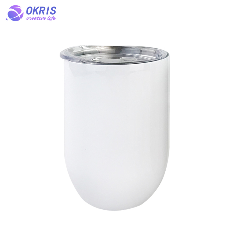 Custom 12oz Egg Mug Sublimation Bottle with Lid DIY Custom Photo Printing Coffee Cup Stainless Steel Sublimation Ready Travel Mug Personalized