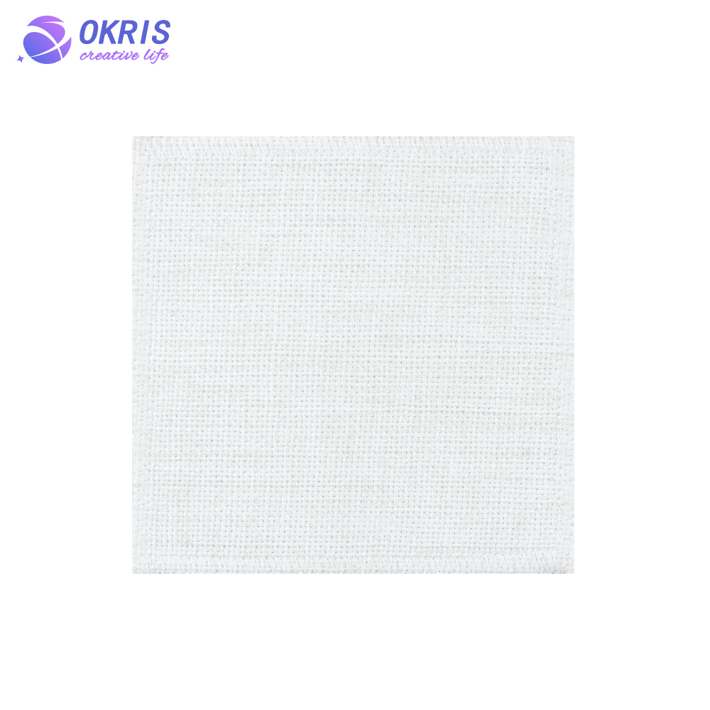 DIY Blank Sublimation Coaster Customizable Cotton Linen Drinking Pads for Party Supplies & Home Decor