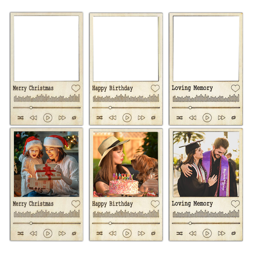 Custom Sublimation Blank MDF Mini Photo Frame Heat Transfer Memorial Gift for Christmas & Birthday & Special Event