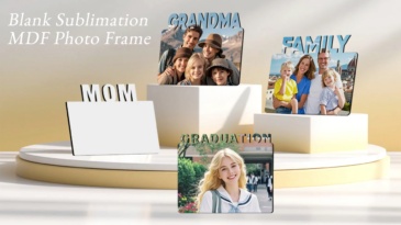 Personalized MDF Sublimation Photo Panel - 5mm Thickness Customizable MDF Blank Photo Frame for Heat Transfer for Home Supplies