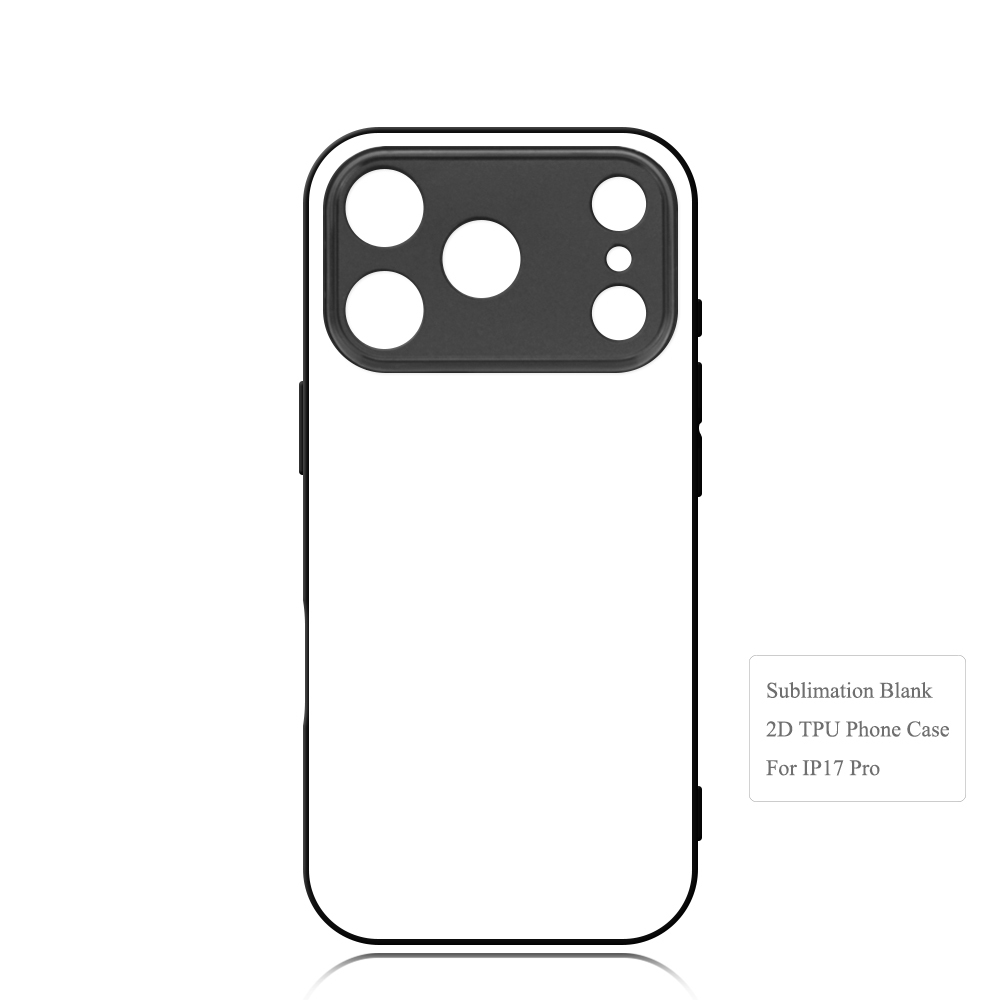 For iPhone 17 Pro Max Series Sublimation 2D TPU Case  - Custom DIY Phone Cover with Smooth Side & Fine Hole