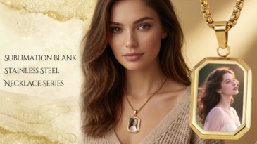 Wholesale Sublimation Necklace DIY Custom Charming Necklace Personalized Jewelry for Black Gold Silver Pendant for Women & Girls