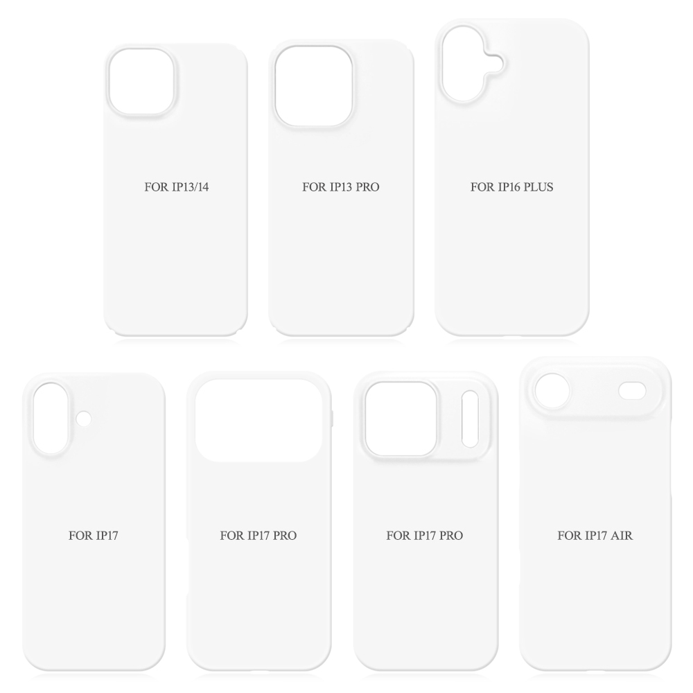 For iPhone 17 Pro 3D Sublimation Phone Case Hard Anti-Shock Fashion DIY Personalized Phone Cover for IP 17 Air/IP 17 Pro Max with 3 Styles
