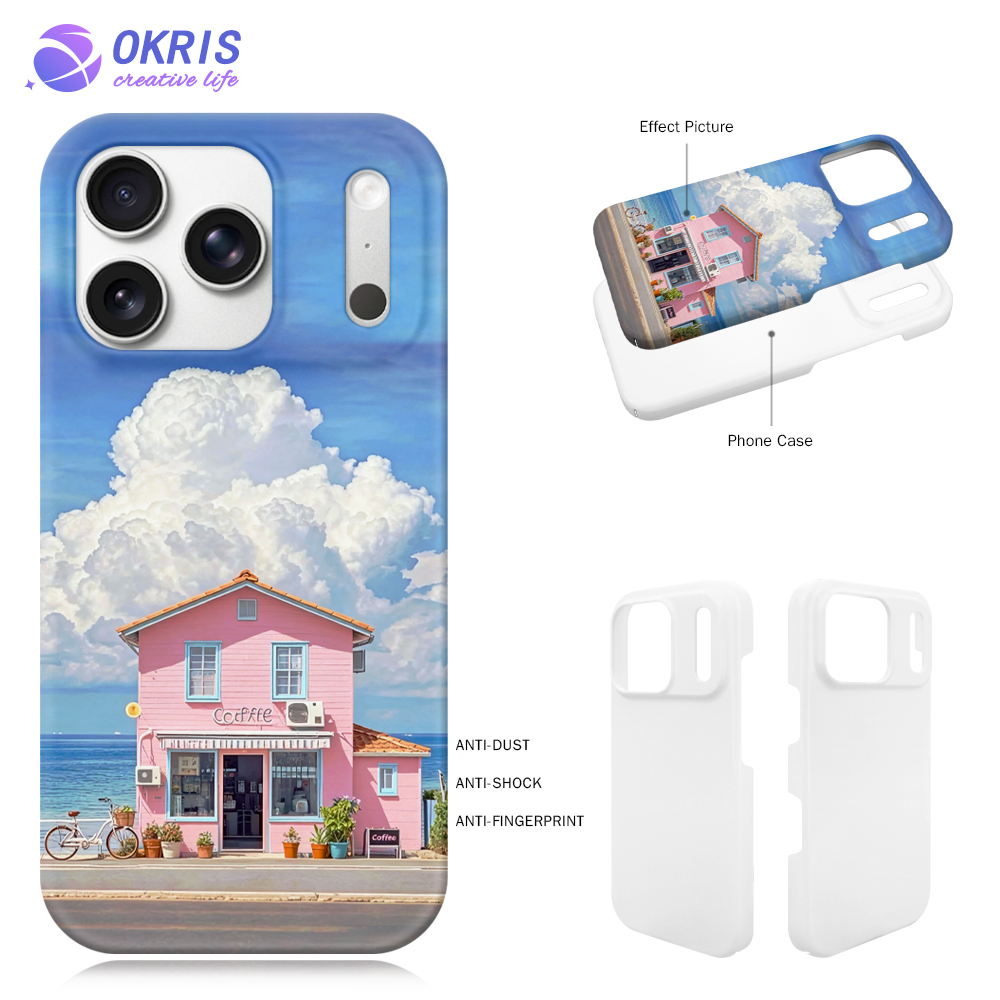 For iPhone 17 Pro 3D Sublimation Phone Case Hard Anti-Shock Fashion DIY Personalized Phone Cover for IP 17 Air/IP 17 Pro Max with 3 Styles