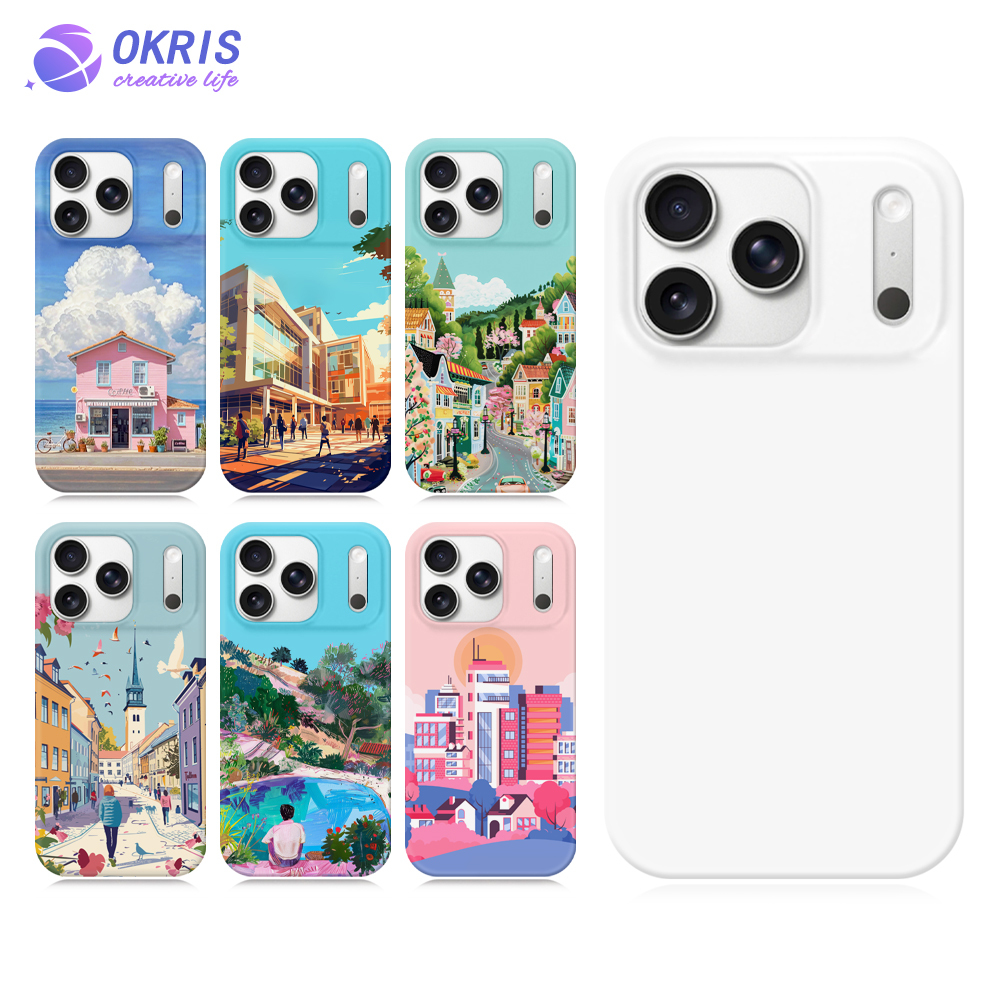 For iPhone 17 Pro 3D Sublimation Phone Case Hard Anti-Shock Fashion DIY Personalized Phone Cover for IP 17 Air/IP 17 Pro Max with 3 Styles