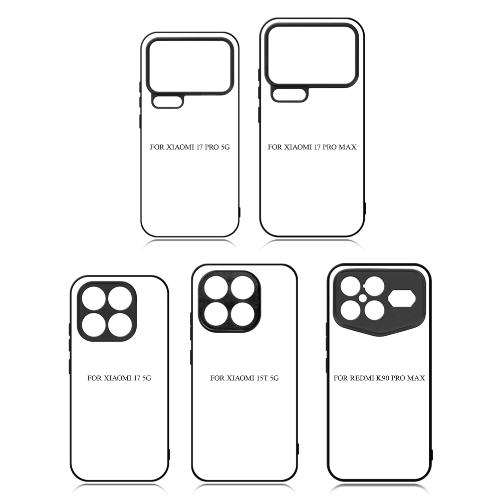 For Redmi K90 Pro Max 2D TPU Sublimation Blank Phone Cases Personalized Phone Cover for Xiaomi 17 Pro Max DIY for Xiaomi 15T 5G
