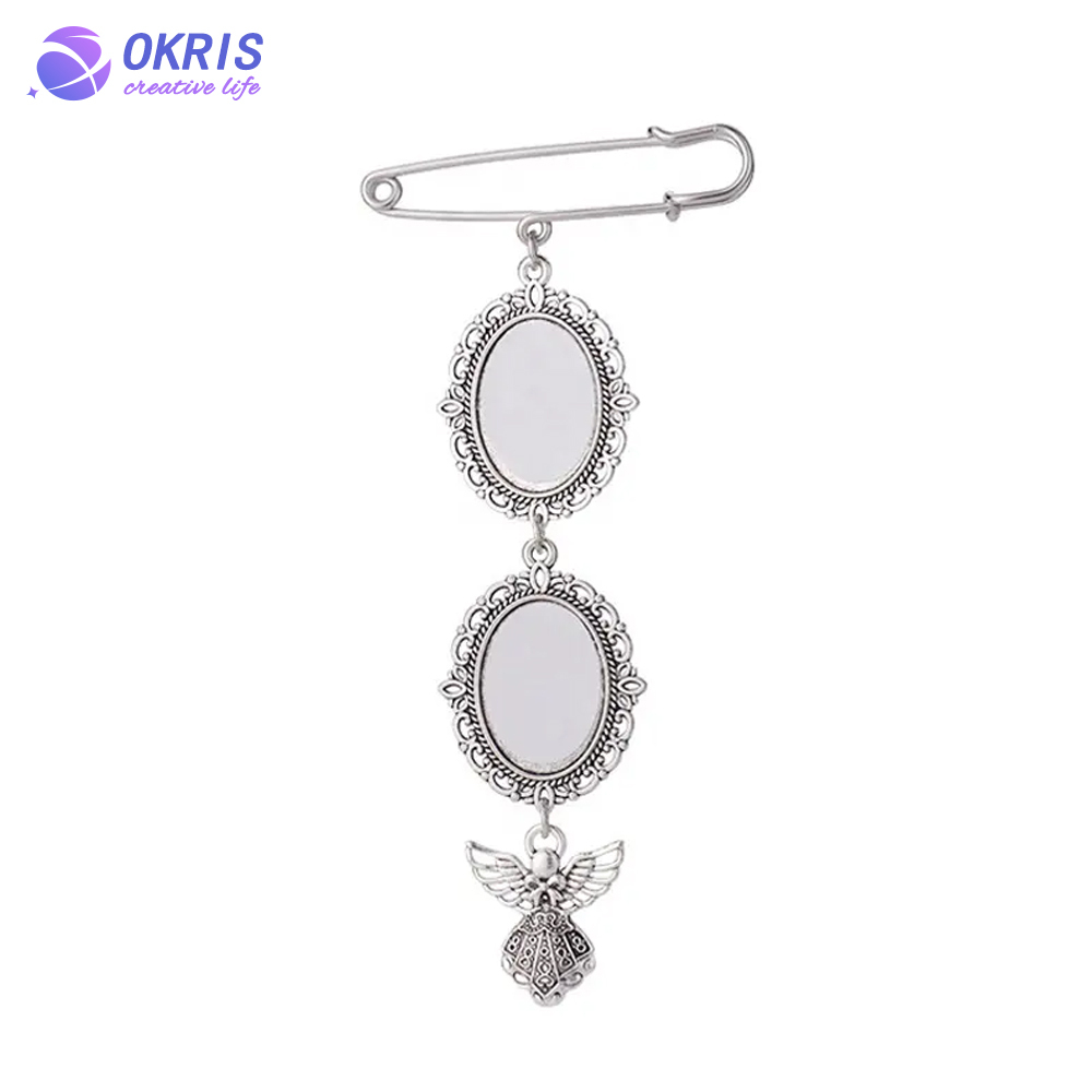 DIY Sublimation Metal Pin for Women Girls Decoration Various Styles Pin Badge Ornament for Graduation Custom Sublimation Brooch