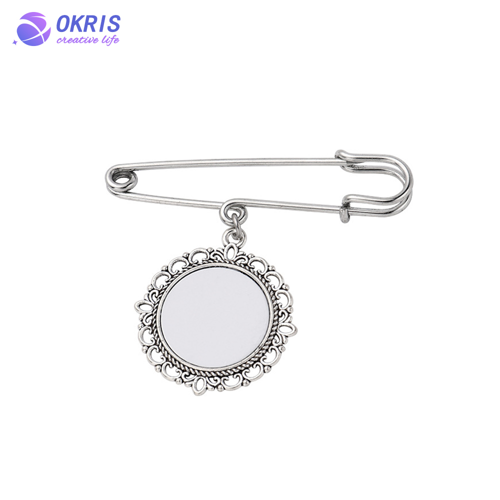 DIY Sublimation Metal Pin for Women Girls Decoration Various Styles Pin Badge Ornament for Graduation Custom Sublimation Brooch