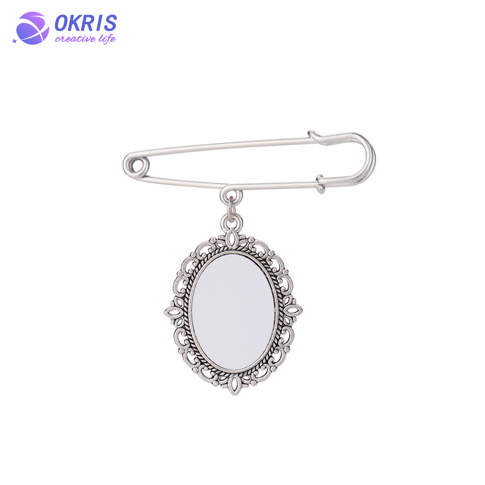 DIY Sublimation Metal Pin for Women Girls Decoration Various Styles Pin Badge Ornament for Graduation Custom Sublimation Brooch