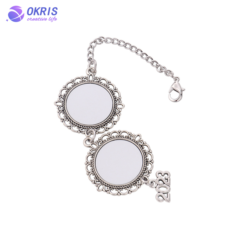 DIY Sublimation Metal Pin for Women Girls Decoration Various Styles Pin Badge Ornament for Graduation Custom Sublimation Brooch
