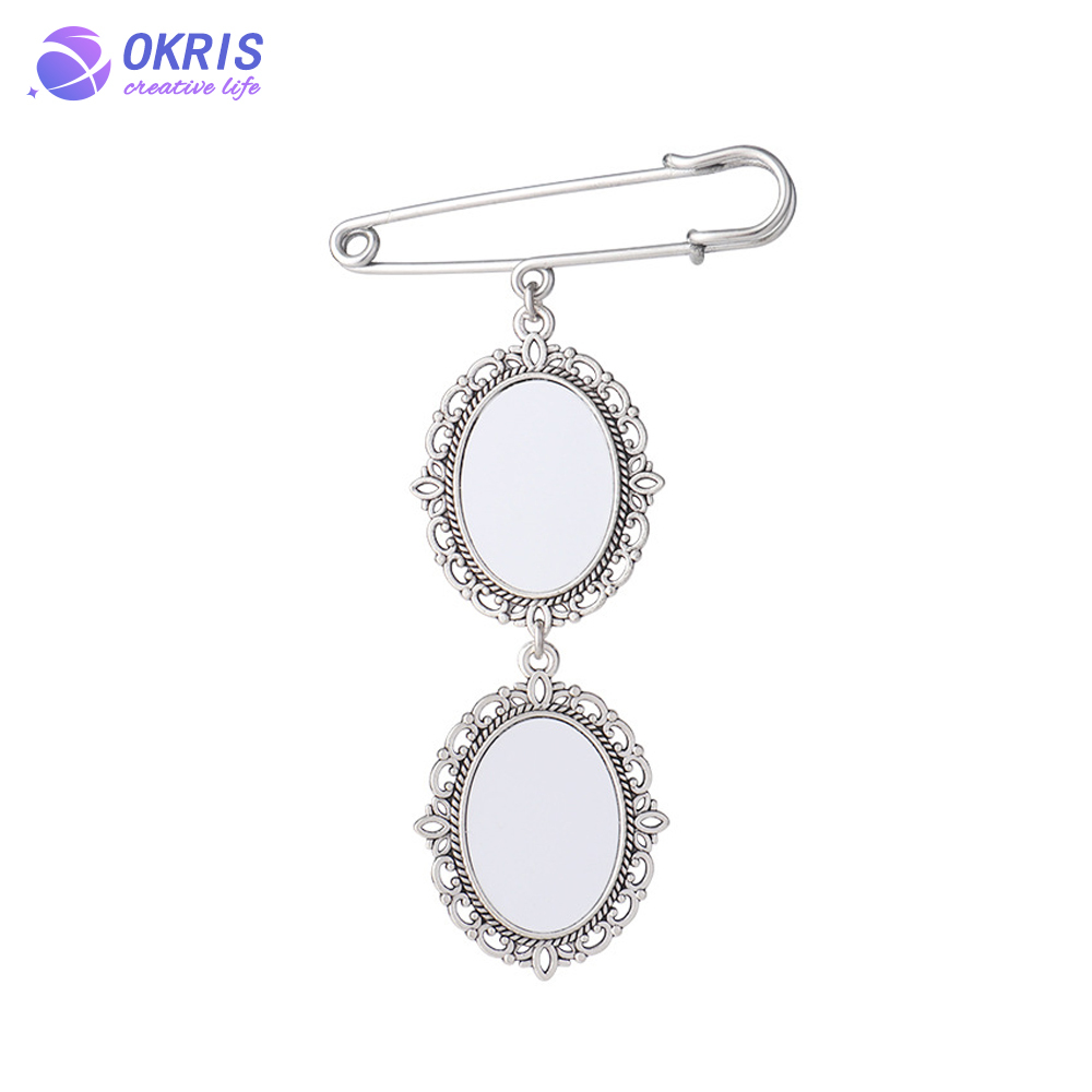 DIY Sublimation Metal Pin for Women Girls Decoration Various Styles Pin Badge Ornament for Graduation Custom Sublimation Brooch