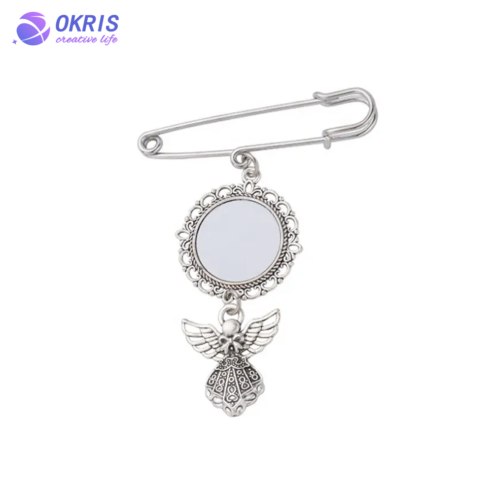 DIY Sublimation Metal Pin for Women Girls Decoration Various Styles Pin Badge Ornament for Graduation Custom Sublimation Brooch