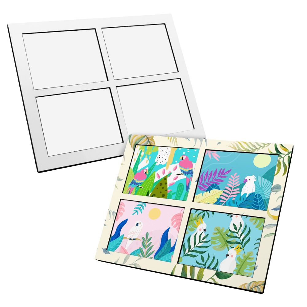 DIY Custom Sublimation Blank MDF Photo Panel Fridge Magnet for Weddings/Home Decor