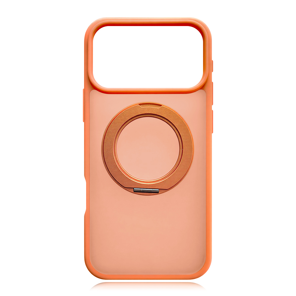 For iPhone 17 Pro Max Full Protection Case with 360 Rotating Stand Magnetic Phone Cover 8 Colors Durable Metal Frame Protective Case