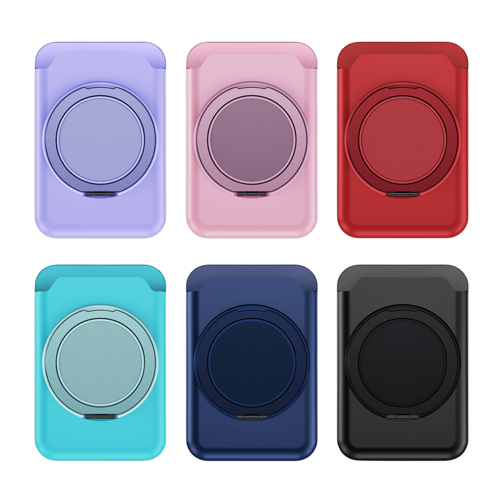 360 Degree Rotating Phone Card Wallet & Phone Stand Design 6 Color Avaliable Multi-Function Phone Stand