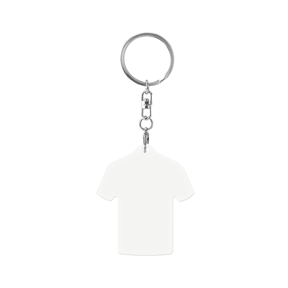 DIY Custom Sublimation Keychain Premium Aluminum T-shirt Shield Shape Keyring Personalized Photo Keychain for Gifts Events Souvenir