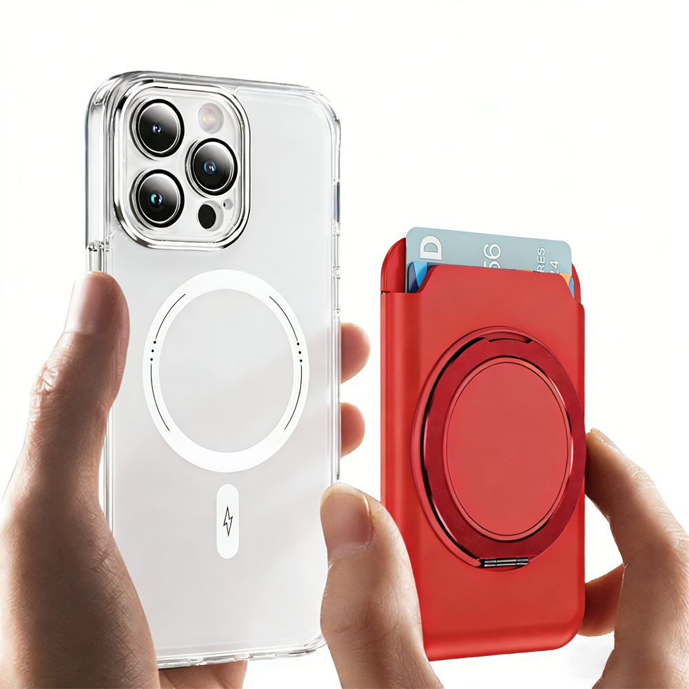 360 Degree Rotating Phone Card Wallet & Phone Stand Design 6 Color Avaliable Multi-Function Phone Stand