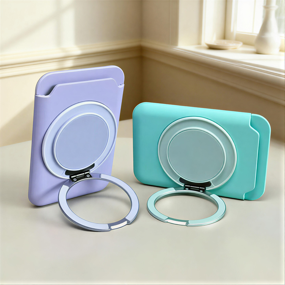 360 Degree Rotating Phone Card Wallet & Phone Stand Design 6 Color Avaliable Multi-Function Phone Stand