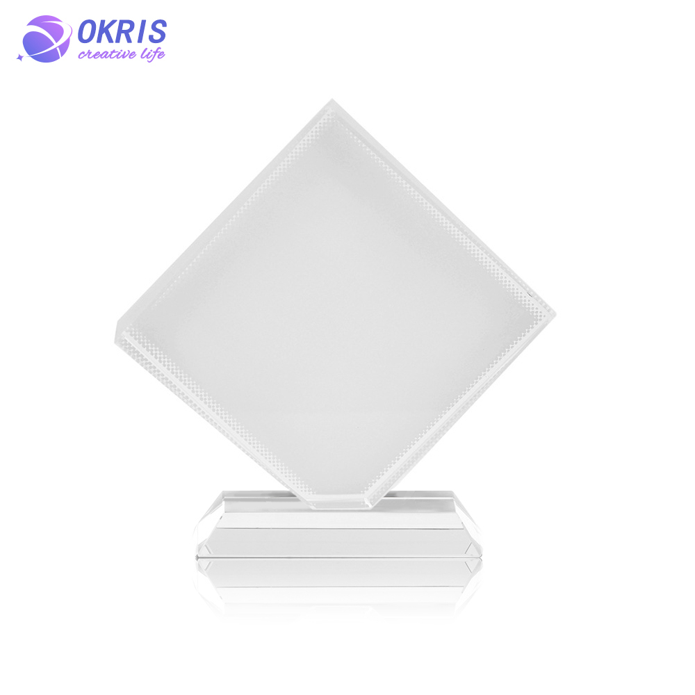 Sublimation Crystal Glass Photo Frame DIY Custom Photo Panel Desktop Decor Display Various Shapes Personalize Photo Gift Home Decor