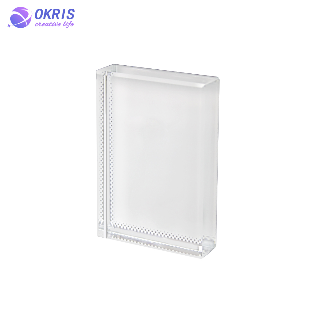 Sublimation Crystal Glass Photo Frame DIY Custom Photo Panel Desktop Decor Display Various Shapes Personalize Photo Gift Home Decor