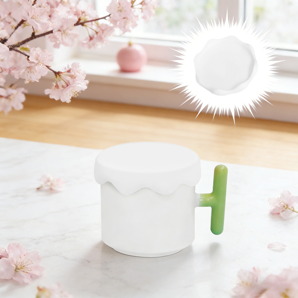 Wholesale Silicone Anti-Dust Lid Flower Shape Coaster Protective Rubber Cover for Coffee Tea Mugs