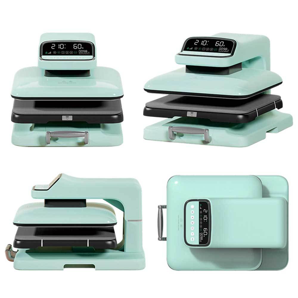 Auto Heat Press 38x38cm Printing Sliding Machine with Touch Screen - Smart Heat Press for Sublimation Blanks, Ornaments, Frames & Bags