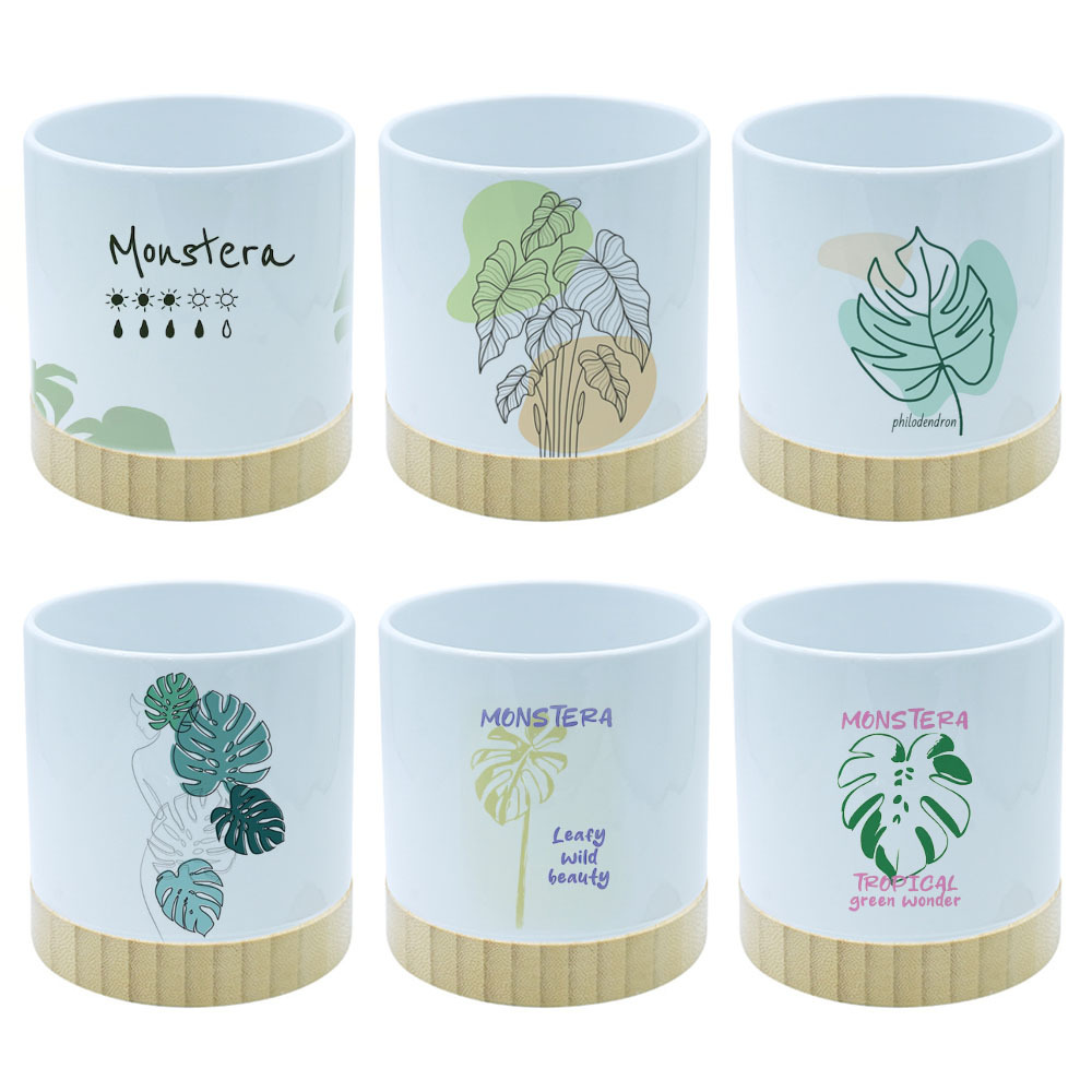 DIY Bulk Sublimation Ceramic Plater Pot Blank for Home/Desktop Decor Durable & Memorial Personalized Gift