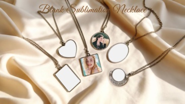 Wholesale Sublimation Necklace Custom Double Side Printing Necklace Personalized Jewelry Pendant for Women &Girls Memorial Gift