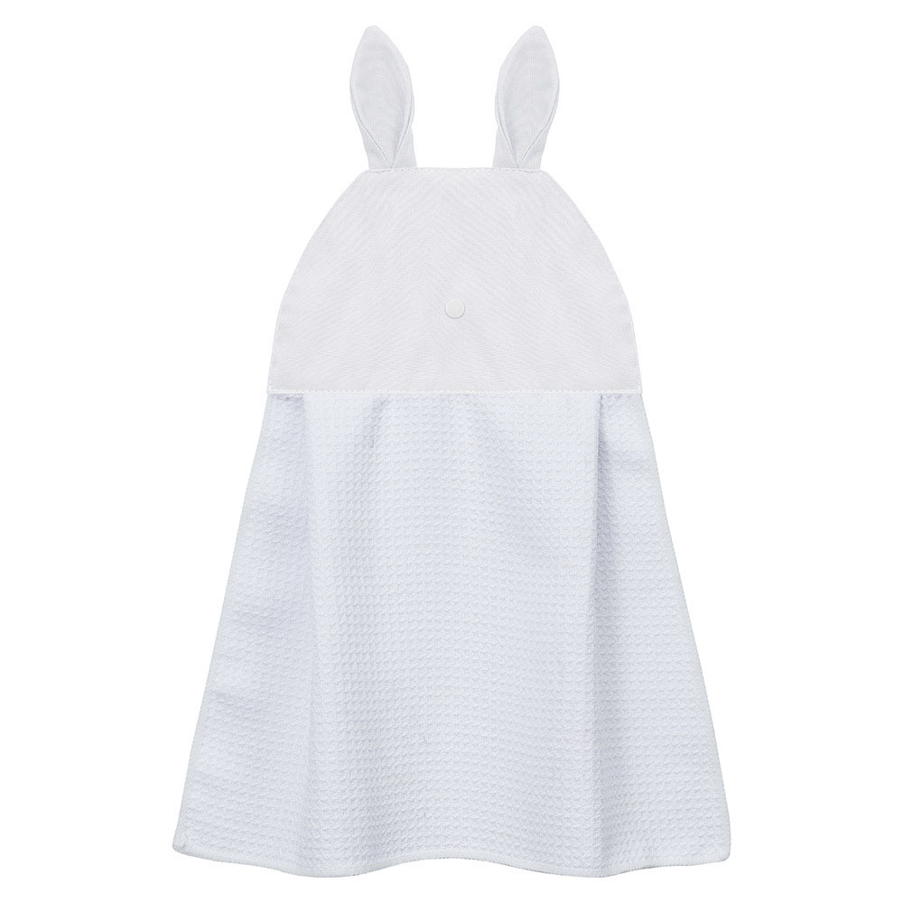 DIY Sublimation Waffle Towel Hand Towel Blanks for Kitchen - Rabbit Shape Multi-Purpose Heat Transfer Dish Towel