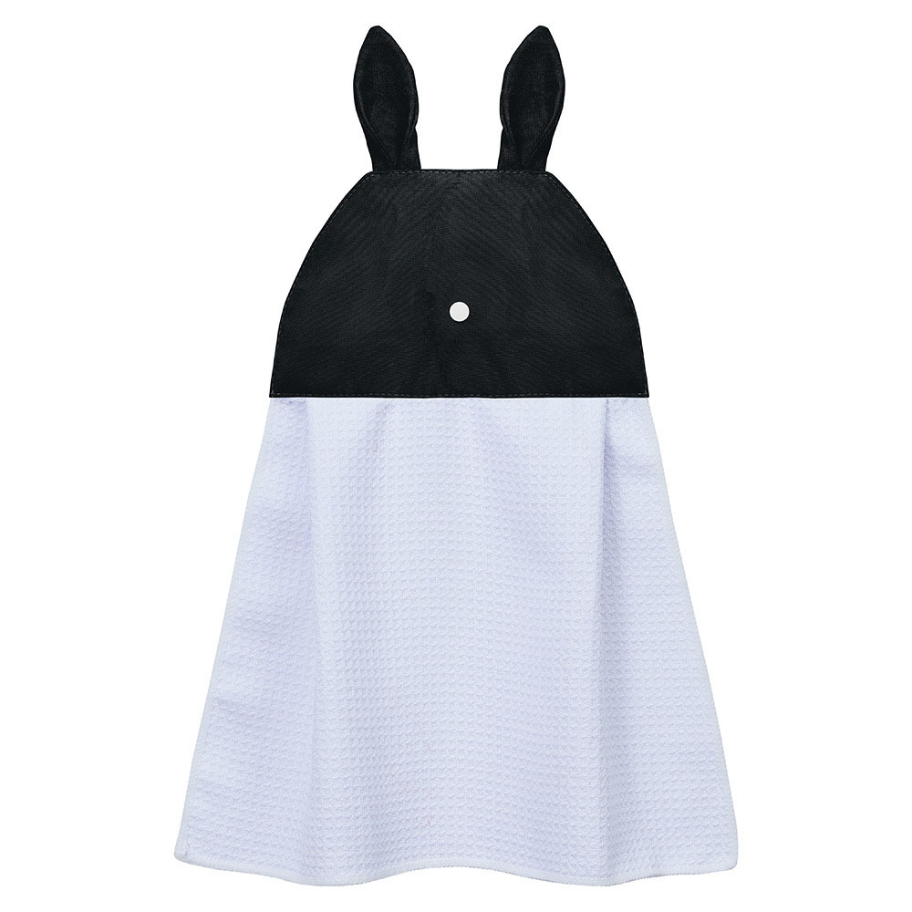 DIY Sublimation Waffle Towel Hand Towel Blanks for Kitchen - Rabbit Shape Multi-Purpose Heat Transfer Dish Towel