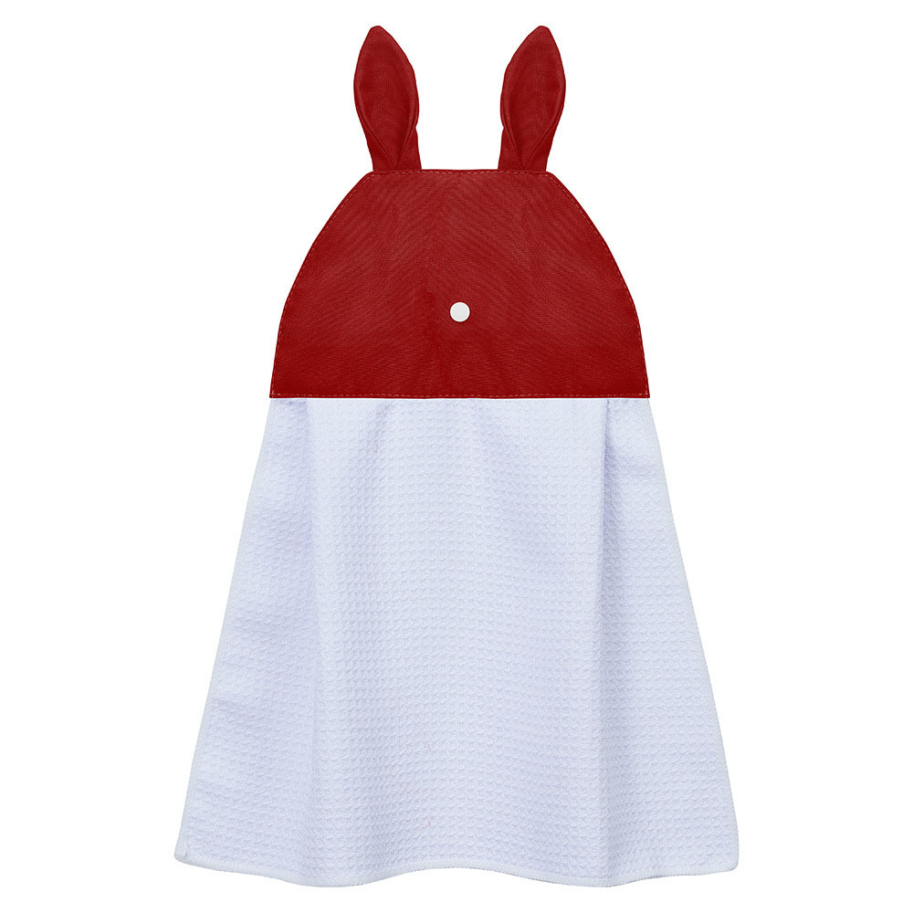 DIY Sublimation Waffle Towel Hand Towel Blanks for Kitchen - Rabbit Shape Multi-Purpose Heat Transfer Dish Towel