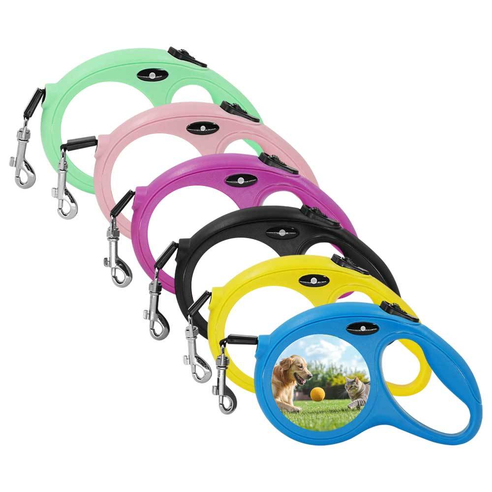 Sublimation Dog Leash Blank - DIY Custom Retractable Plastic Pet Leash for Personalized Pet Accessories