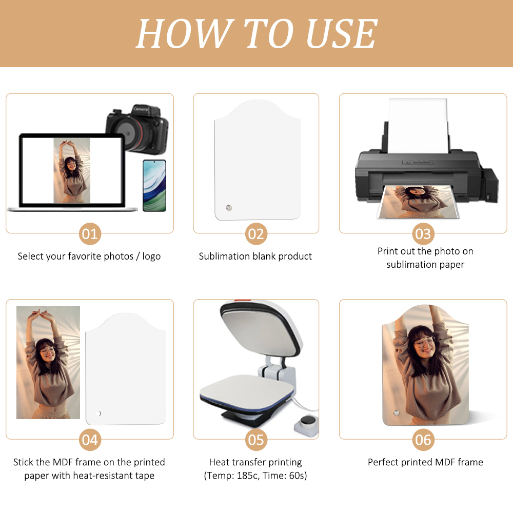 Wholesale MDF Sublimation Photo Panel Blanks - DIY Custom Picture Frame & Memorial Gift Keepsake