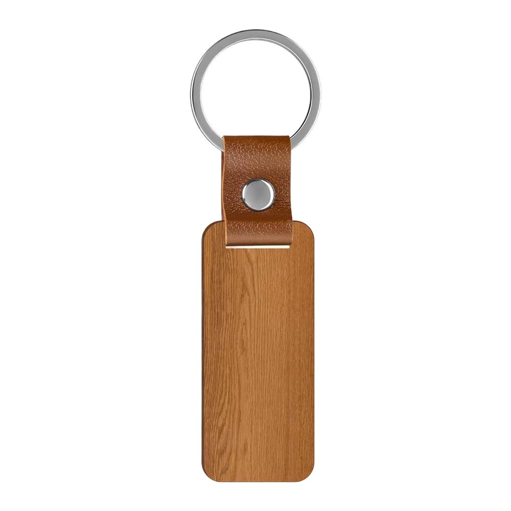 Personalized Laser Engraving Wooden Keychain Blanks - DIY Custom Key Organizer for Memorial Gifts & Keepsakes
