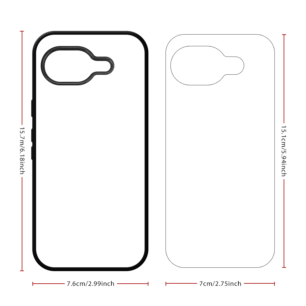 For Google Pixel 10A  2D TPU Blank Sublimation Phone Case Customized Heat Transfer Phone Shell