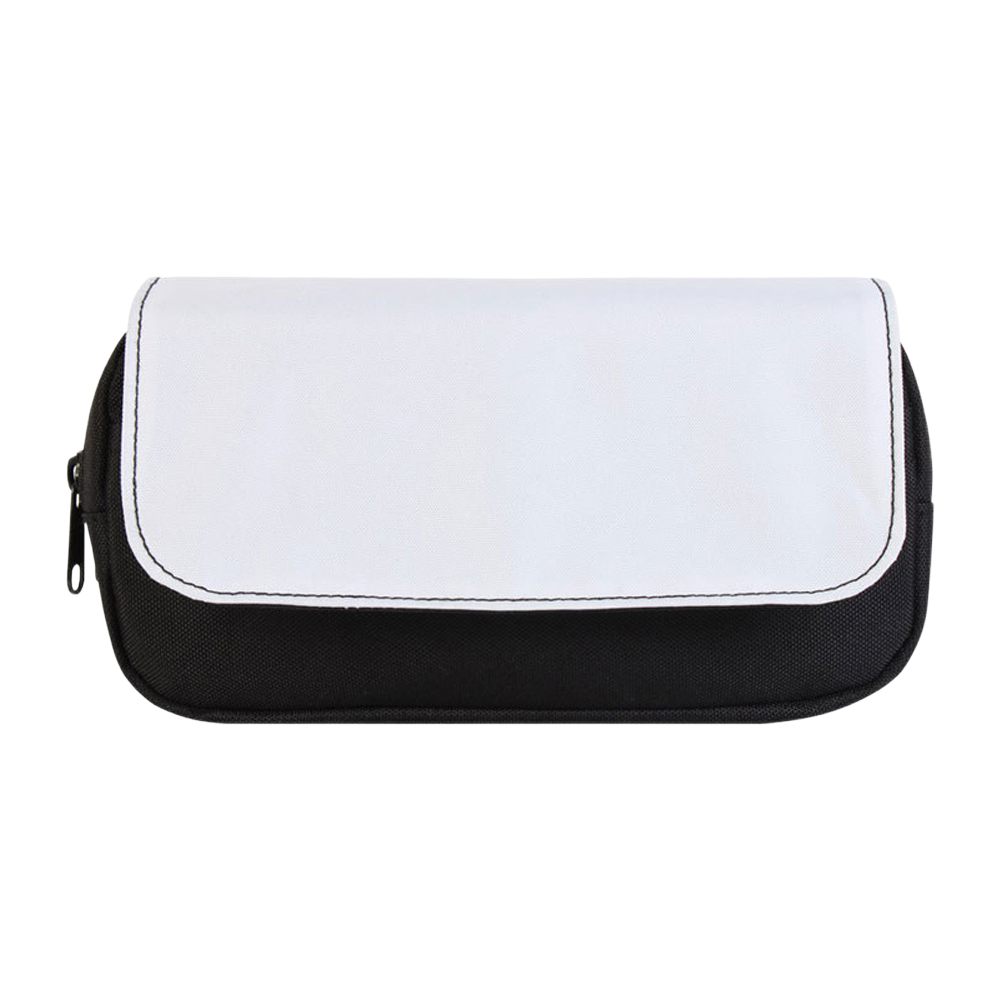 Sublimation Pencil Case Blank - Premium 600D Polyester Double-Layer Cosmetic Bag with 4 Color Options