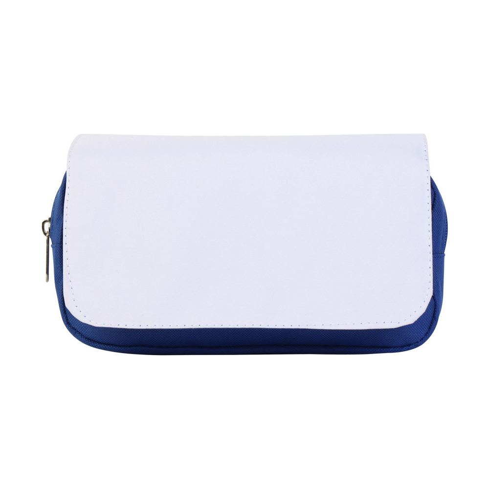 Sublimation Pencil Case Blank - Premium 600D Polyester Double-Layer Cosmetic Bag with 4 Color Options